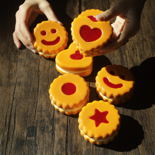 Classic Heart cookie cake silicone mould handmade