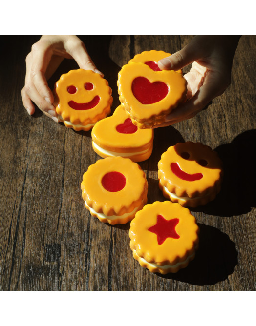 Square Dots cookie cake silicone mould handmade