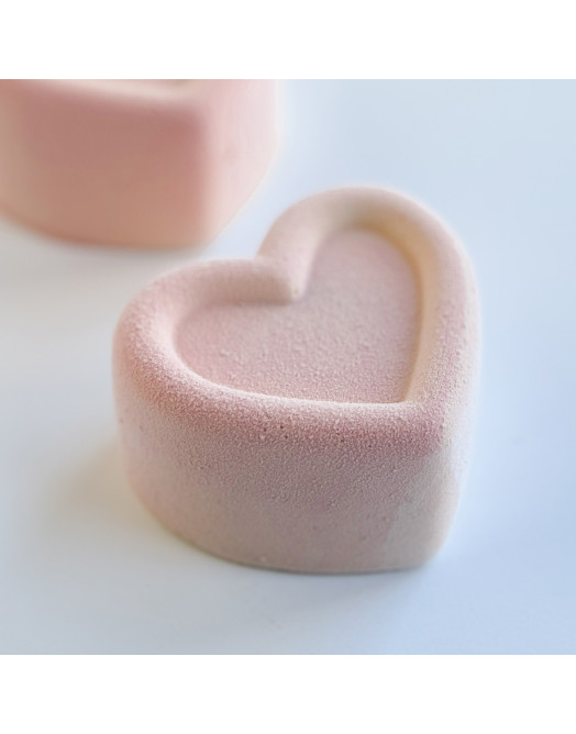 Heart mini cake silicone mould handmade 120 ml