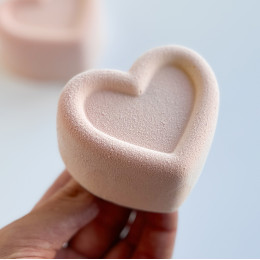 Heart mini cake silicone mould handmade 120 ml