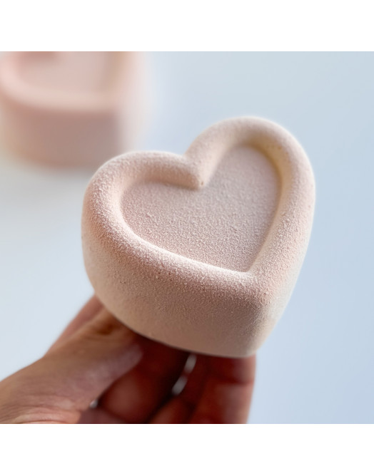 Heart mini cake silicone mould handmade 120 ml
