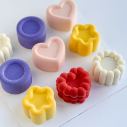 Heart mini cake silicone mould handmade 120 ml