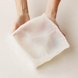 Pillow square 1300ml Cake silicone mould handmade