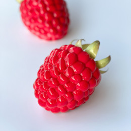 Raspberry cake silicone mould handmade
