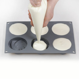 Small Spiral tarts silicone mould