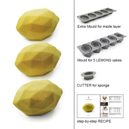 Lemon cakes silicone mould