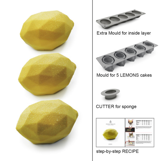 Lemon cakes silicone mould