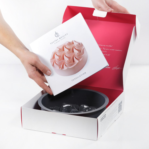 Tesselation cake silicone mould