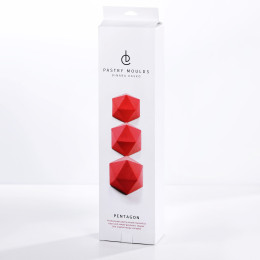 Pentagon small cakes silicone mould